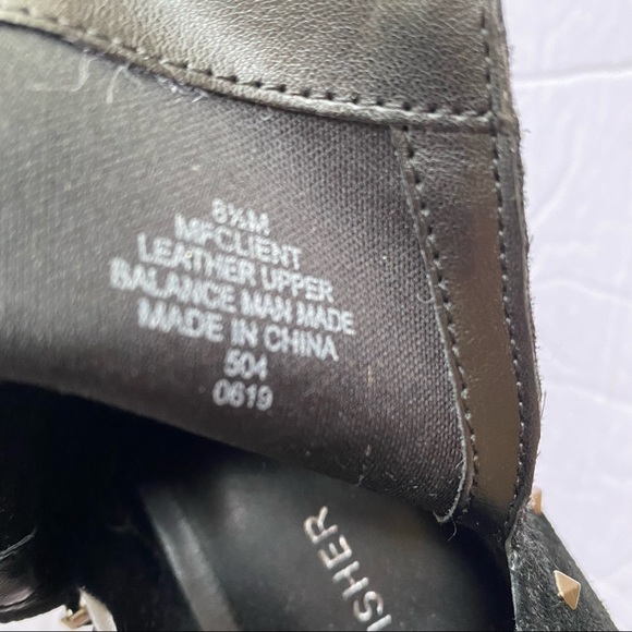 Marc Fisher Studded Black Ankle Boots - Picture 10 of 10